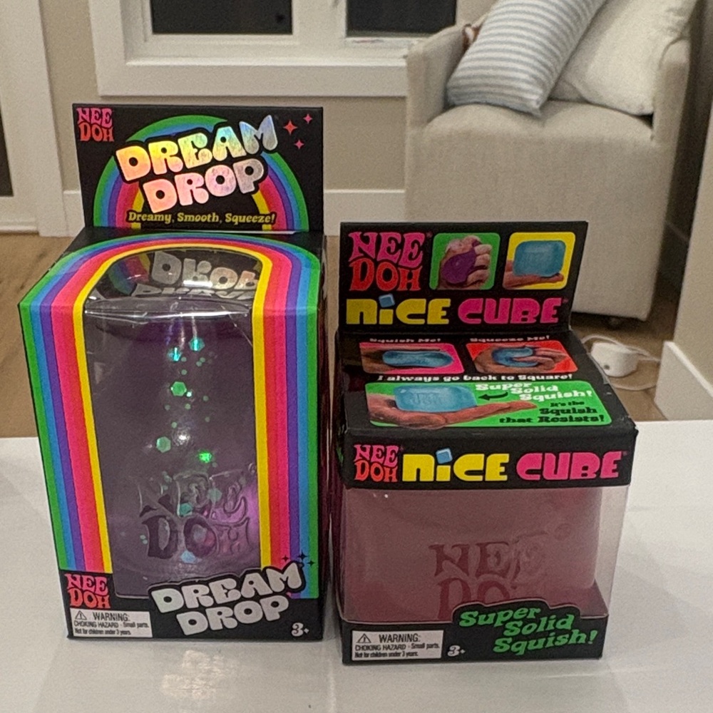 Nee Doh Kids Dream Drop & Nice Cube Squish. Fastship.